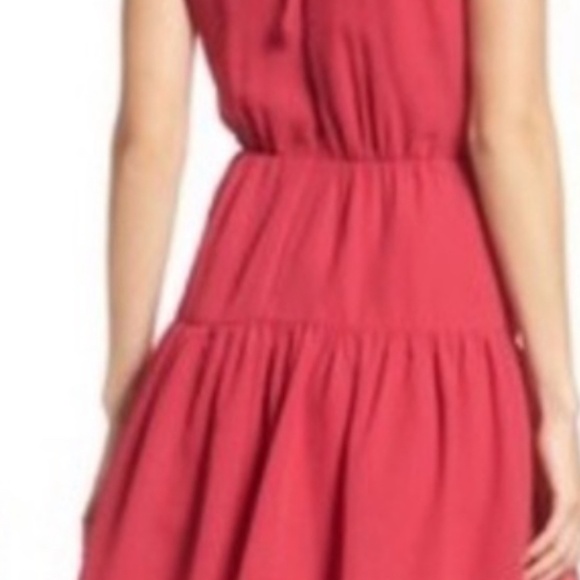 Nordstrom Chelsea 28 Pink Raspberry Tiered Dress - Picture 2 of 7